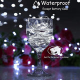12 Pack Battery Operated Fairy Lights 7FT 20 LED White Mini String Lights Waterproof 3 Modes Twinkle Lights for Bedroom Christmas Party Easter Halloween Decor Indoor Outdoor
