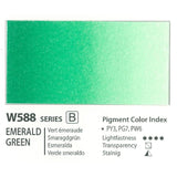 Mijello Mission Gold Class Water Color Paint, 15ml Tube, Emerald Green, (W588)
