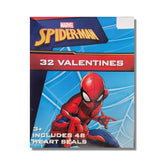 International Greetings 32 Count School Valentines Day Illustrated Cards (Spiderman)