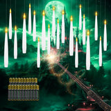 20 Pcs Floating Candles With Wand Led Magic Hanging Candle Battery Operated Candle With 21 Batteries Include Flickering Warm Light Floating Candles For Christmas Halloween Decoration