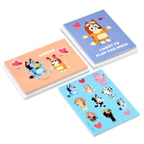 Hallmark Bluey Valentine's Day Cards and Stickers for Kids School (24 Classroom Valentines with Envelopes)