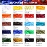 Artist Oil Paint Set,20 Vibrant Colors With Great Lastfastness, 60Ml Large Tubes, Oil Based Paint Supplies For Artists, Students, Beginners-Set B