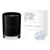 Niven Morgan, Nantucket, Teak and Rose Candle, 11 Ounces