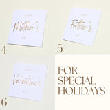 All Occasion Greeting Cards (10 Pack) 6X6 – Embossed Letterpress Gold Foil Card Sets With Envelopes – Holiday Card – Thank You Card With Envelope By Nuoerp – Birthday, New Year, Congrats & Gift Card