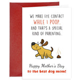 Funny Mothers Day Card For Dog Mom Happy Mother'S Day To The Best Dog Mom Greeting Cards Dog Mothers Day Card With Envelope Humorous Mother'S Day Cards Gift For Dog Lover