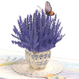 Birthday 3D Pop Up Card For Her - Goddess With Floral Hair And Butterflies – For Birthday, Mother’S Day, Women’S Day Or Any Occasion 6X6 In (Enchanting Lavender)