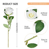 200 Pack Artificial Silk Roses Flowers - Milky White Fake Flowers For Wedding Decor, 3.7In(7Cm) Silk-Like Velvet Flower Heads With 50Cm Long Stems, Home Centerpieces, Bridal Shower (200, Milky White)
