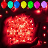 Red Led Balloon Lights, 100Pcs Mini Round Balls Lights Long Standby Time Flash Ball Lights For Balloon Paper Lantern Led