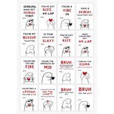 32Pcs Valentines Day Cards For Kids Child School, Slang Valentines Cards,Funny Pookie Bussin Valentine Cards For Teen Slang Teenager, Valentine‘S Day Gifts For Boys, Girls, Valentine Classroom Exchange Gifts