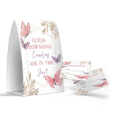 How Many Candies Are In The Jar, Baby Shower Games, Baby Shower Decorations - One Sign And 50 Cards(Many011)