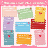 36 Pack Valentines Day Cards For Kids School – 4.7 X 3.2 In Funny Classroom Valentine Cards, 9 Cute Designs With Envelopes & Stickers For Boys, Girls & Teachers