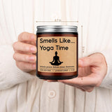 Scented Candle - Yoga Gifts For Women, Men - Funny Namaste, Valentines, Birthday Gifts For Yoga Lovers - 2026 Meditation, Relaxing, Calming, Relaxation Present For Yogic Lovers, Lavender Candle
