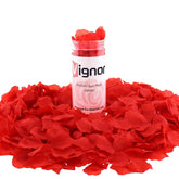 1000 Pcs Fake Rose Petal Ready-To-Use Separated Scented Faux Silk Pedal Artificial Flowers For Anniversary Proposal Valentines Decor Wedding Decoration (Red)