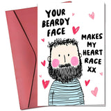 Valentines Day Cards For Husband - Wedding Anniversary, Birthday, Fathers Day, Valentines Gifts For Husband From Wife - Romantic Gifts For Him - 5.3''X 8.0'' Greeting Love Card & Envelope