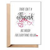 Thank You Card – Simple Cute Gratitude Card With Envelope, 5"X7" Folded Thankful, Blank Inside Greeting Card For Teacher, Boss, Coworker, Mom, Dad, Friend, Him, Her, Doctor, Mom, Dad, Bridesmaids, Groomsmen