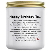 Birthday Gifts For Women - Friendship Best Friend Birthday Gifts For Women Bestie Bff, Lavender Candle