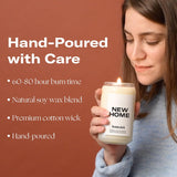 Scented Candles For Home (New Home) - 13.75 Oz Long-Lasting Soy Wax Blend Jar Candle For Housewarming, 60-80 Hours Burn Time - Notes Of Jasmine, Cedarwood, Lime, Sandalwood, Oakmoss & Musk