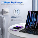 2 Pack 6FT USB C to Lightning Fast Charging Cable MFi Certified for iPhone 14 13 12 11 Pro Max XR XS SE White