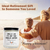 Retirement Gift For Women & Men – 7Oz Lavender Scented Soy Candle – Funny 2025 Gift Idea For Coworker, Boss, Teacher, Friend, Mom Or Dad – Best Relaxing Candle For Retirees