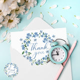 36 Pack Blue Floral Thank You Cards Bulk Forget-Me-Not Myosotis Sylvatica Flower Greeting Cards With Envelope Sticker Thank You Note Cards For Wedding Birthday Baby Shower Bridal Party