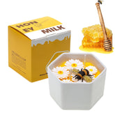 Bee And Daisy Candle – Pure Beeswax Candles For Home Scented, 5.6Oz Vanilla & Honey Candle, Cute Bee Gifts For Women, Teacher Appreciation Gift, Thank You Gift For Her