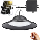 Solar Shed Light 2000LM Indoor Outdoor Pendant Light with Pull String IP65 Waterproof