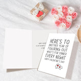 Funny Valentine'S Day Card For Boyfriend Girlfriend, Valentines Day Card From Husband Wife, Witty V-Day Cards, Here'S To Another Year Of Figuring Out What'S For Dinner Every Night