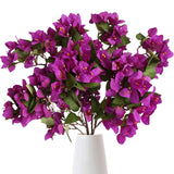 35.43 In 4 Pcs Bougainvillea Artificial Flowers Silk Bougainvillea Branches Bougainvillea Plants Purple Flowers Long Stem Artificial Flowers For Wedding Centerpieces Home Decor(Purple)