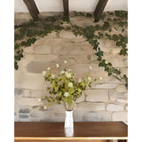 Artificial Leaf Stem Flower Little Lotus Branches Fake 6Pcs 24" Plastic Plants For Vase Stuffing Flower Arrangement Garland Wedding Bouquets Home Centerpieces Decorations (Olive Green)