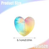 52 Ft Love-Heart Garland, Love Hanging Streamers Banner Heart Streamers Holographic Paper Garland For Birthday Wedding Engagement Bridal Baby Shower Valentines Day Winter Christmas Decoration