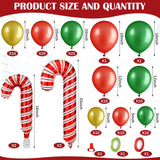 12 Pcs Christmas Parade Float Decorating Kit, Xmas Balloon Garland Arch Kit Merry Christmas Banner Metallic Red Foil Fringe Metallic Tinsel Twist Garland For Party Decor(Gold)