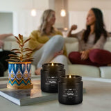Scented Candles Gifts Set 24 Pack Soy Wax Travel Tin Jar Candles For Home 3.05 Oz For Mom For Christmas, Birthday, Thanksgiving, Mother'S Day(Black)