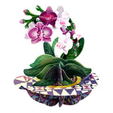 SANTORO Pirouette, 3D Pop Up Greeting Card - Orchid - Birthday Gift for Her, Mum, Daughter, Wife, Girlfriend | Anniversary, Thinking of You, Thank You Card | Flower Card For Mother's Day