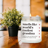 Funny Lavender & Eucalyptus Scented Candle Gift For Grandma, World'S Coolest Grandma Candle, Grandmas Funny Birthday Thanksgiving Day Gifts From Grandkids, New Grandmas Gift First Time 2025-37