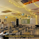 147FT Globe String Lights 300 LED Warm White Plug In Fairy Lights with Remote Waterproof for Patio Garden Christmas Decor