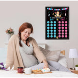 Gender Reveal Party Decorations, Boy Or Girl Voting Board With 36 Stickers, Baby Shower Gender Reveal Games For Guests Gender Reveal Party Supplies (B)