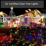 Christmas Lights Indoor Outdoor, 33Ft 150 Lights Multicolor Christmas Tree Lights, 120V Ul Certified Incandescent Mini S