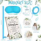 64 Pcs Pacifier Hunt Games Funny Pacifier Fishing Game Set With 50 Acrylic Pacifiers Eye Mask Foam Stick Wooden Sign Ribbon For Gender Reveal Birthday Party Favor Activity Decoration Supplies