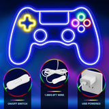 Gamer Neon Sign Game Controller LED Wall Decor Light for Gaming Room Teen Boys