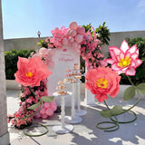 3 Pcs Giant Flowers For Decoration 5.6 Ft Large Waterproof Eva Foam Flower Indoor Outdoor Decor Standing For Wedding Reception Spring Tea Office Home Music Festivals Birthday Photo Booth