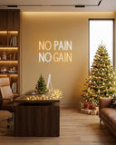 No Pain No Gain LED Neon Sign USB Dimmable Wall Light for Gym Office Man Cave Gamer Room Decor