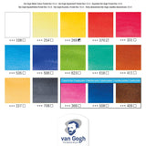 Watercolor Paint Set, Plastic Pocketbox, 12-Half Pan + 3-Half Pan Bonus General Selection
