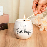 Sympathy Gifts For Loss Of Loved One, Memorial Gifts - No Words Just Hugs Lavender Scented Candle 10Oz - Bereavement, Grief, Thinking Of You, Get Well, Condolence Candle For Women