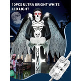 2.5A Replacement Air Blower For Inflatables, Replacement Inflatable Air Fan Blower With 10 White Led Lights & 12V/3A Ada