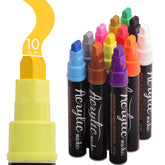 Jumbo 12Colors Markers, Acrylic Paint Pens, 10Mm Felt Tip Jumbo Poster Markers,Waterproof And Permanent Paint Pens, For Rock Wood, Fabric, Ceramic,Posters Art Paintings