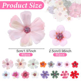150Pcs Mini Faux Flower For Crafts, Small Fabric Flowers Fake Wildflowers Garland Tiny Peony Daisy Rose Heads For Diy Crafts Wedding Home Decor