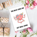 Funny Heart Disease Get Well Card For Him Her, Humor Heart Trouble Get Well Soon Cards, Cardiopathy Feel Better Card, Heart Disease Encouragement Cards For Women Men Friend