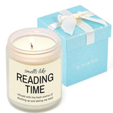 Gifts For Book Lovers, Book Lover Gifts For Women, Readers Bookish Gift Reading Accessories For Librarian Books Themed Club, Reader Bookworm Candle Gift