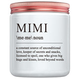Mimi Gifts- Funny Mimi Birthday Gift, Mother’S Day Gifts For Mimi Grandma Grandmother, Mimi Definition Candle