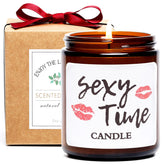 Valentines Candle For Women,Him,Anniversary Candles,Sexy Time Candle Gifts,Fireside &Teakwood Scented Candles,Birthday Valentine'S Day Gift For Men,Boyfriend,Husband,Couple